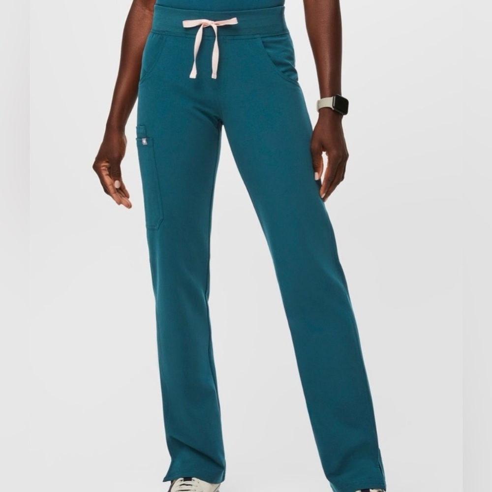 Figs Caribbean Blue Kade Cargo Scrub Pants